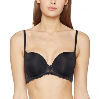 Dorina Damen Push-up-BH Claire, Schwarz, Cup A-D