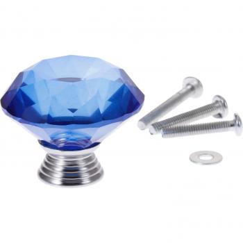 Blue Diamond Crystal Pull Handle