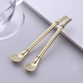 Tea & Cocktail Strainer Straws Pair