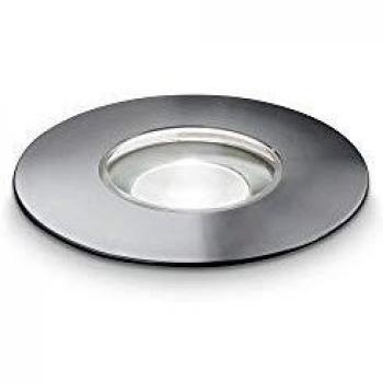 Luz Empotrable Rocket de Aluminio y Acero, 10,5 cm, 1 Bombilla LED Exterior