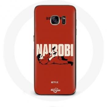 Protection coque Galaxy S7 – Couleur rouge, thème La Casa de Papel