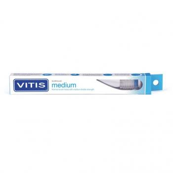 Brosse à dents Vitis Medium avec mini dentifrice 15ml
