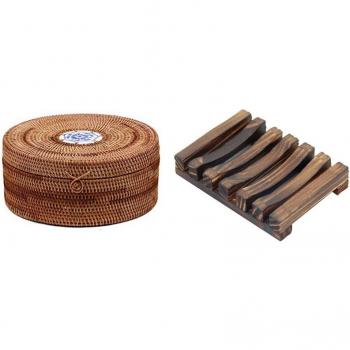 1 Stck Rattan Pu'Er Tee Kuchen Aufbewahrungskasten