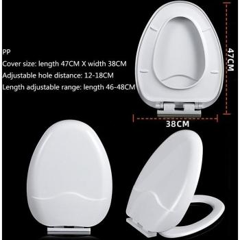 PP Plus Vintage Flush Toilet Featuring Urea‑Formaldehyde Seat (420–480 mm Length, 360 mm Wide)