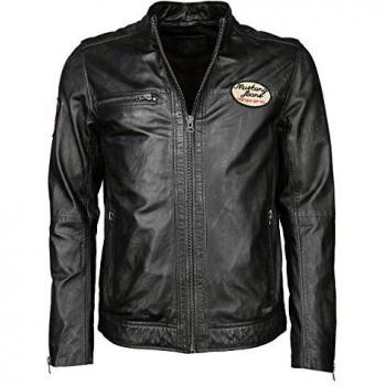 MUSTANG Lederjacke Varberg, Damen, dunkelbraun, Größe M