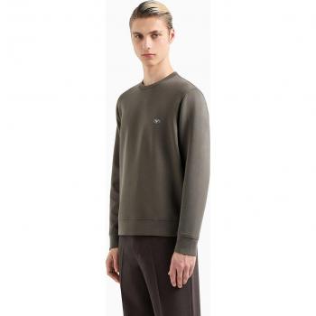 Emporio Armani Green Crewneck Sweatshirt for Men, XL