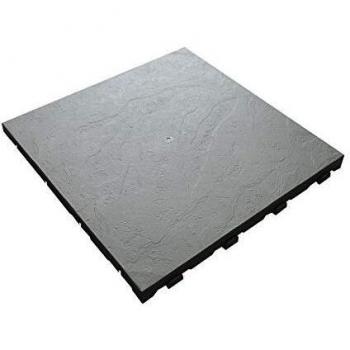Suelo para terraza o jardín de plástico ArtPlast colección EASY de 39x39x2,5 cm, superficie 0,15 m², diseño tipo pizarra