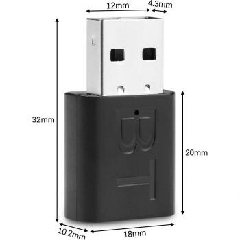 Transmisor y receptor de audio Bluetooth 5.0, adaptador USB inalámbrico