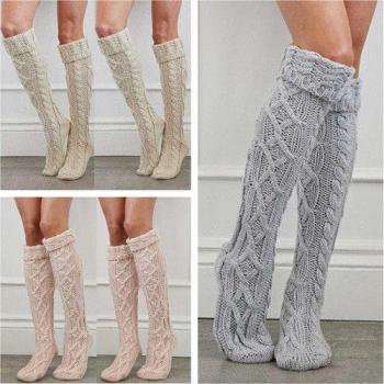 Ladies Soft Knit Over Knee Socks