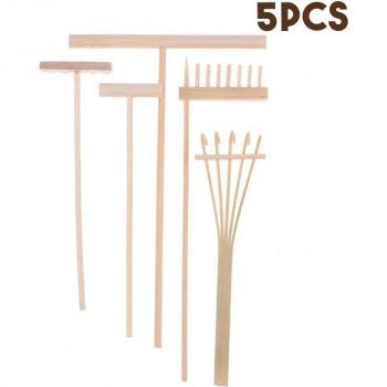 Set de Rastrillo Bamboo Zen: 4 o 5 Piezas para Decorar y Relajar