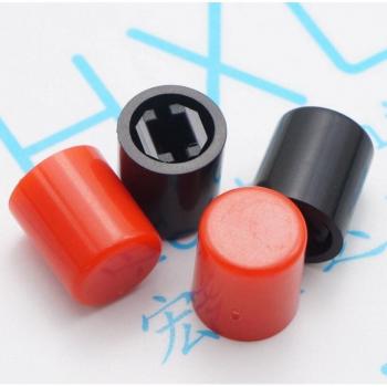 Schaltkappen Set (300 Stück), Modell A03, Design Rot/Verrottet-Schwarz, Seepferdchen
