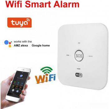 Sécurité Tuya Smart Alarm – Détection Infrarouge, WiFi & GSM, Alexa Voice Control