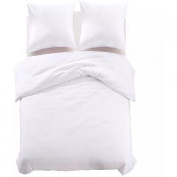 Coperchi copripiumino vitaXL – 3 pezzi 200x200 e 60x70 in bianco
