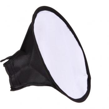 11*18*20cm Softbox Blitzdiffusor Silber und Weiß für Canon 580EX, Nikon SB-600, Metz und Sony