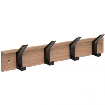 Patera 4 Teste Legno-Metallo Marrone