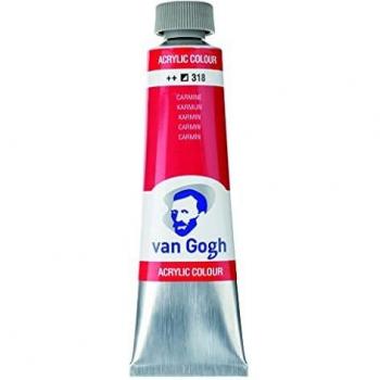 Tubo Van Gogh Acrílico 40 ml Carmín