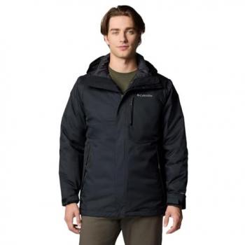 Chaqueta Columbia Oak Harbor negra con capucha desmontable