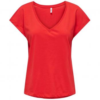 Camiseta Only Winnie para mujer cuello pico