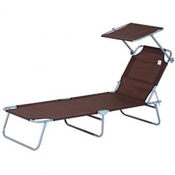 Prendisole Sdraio Outsunny Lettino 187x58x50 cm