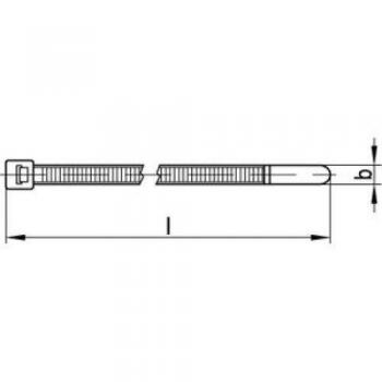 Kabelbinder 82510 PA 6.6 W Schwarz