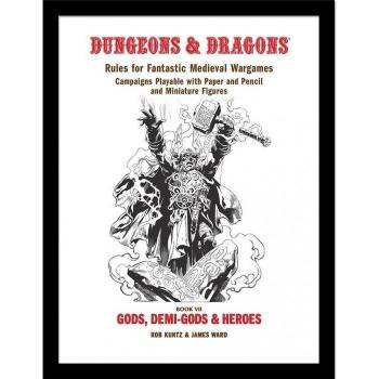 Dungeons & Dragons Pantheon en Helden Poster 40cm x zwart/wit