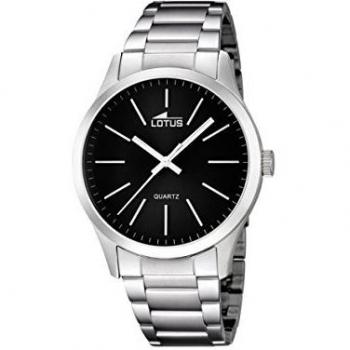 Classic Lotus 5ATM Black Dial – Stainless Steel Watch