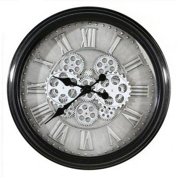 Casablanca by Gilde Wanduhr Factona antik silber/schwarz