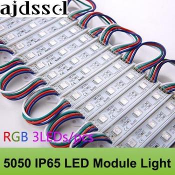 100pcs DC12V 5050 3LEDs Waterproof RGB LED Module