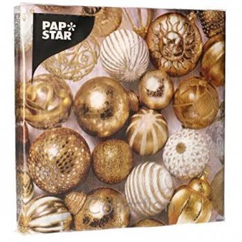 PAPSTAR Festtagsservietten Goldene X-Mas