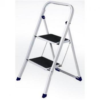 Sgabello antiscivolo in acciaio 2 gradini