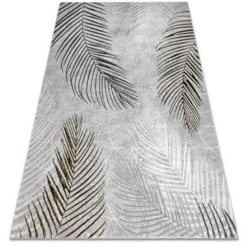 Grey‑Gold Palm Leaf Luxury Rug – 140x190cm