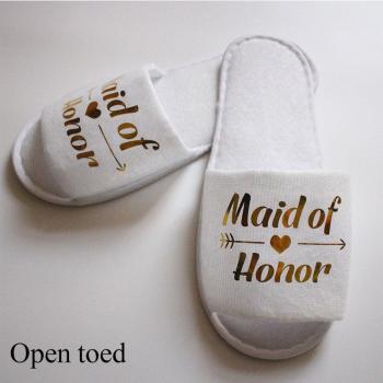 DIY Wedding Team Bride Slippers