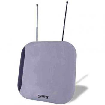 Schwaiger 011 ZA100 WLAN‑Freundliche DVB‑T/T2 Antenne – 36 dB Innenbereich (Weiß)