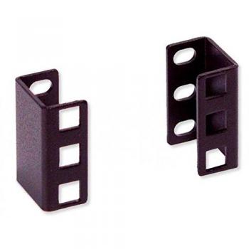 TECHLY Professional 103632 Coppia di Adattatori di profondità Guide per Rack 1U Nero