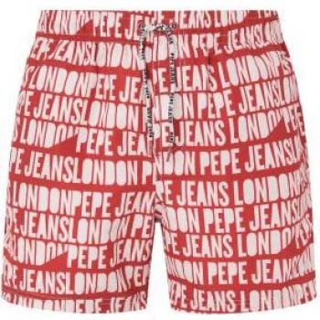Short de bain Pepe Jeans Rouge avec logo XL