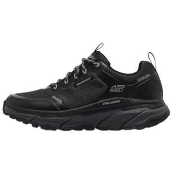Skechers D'Lux Journey Black/Slate Vegan Footwear for Men – Waterproof, Relaxed Fit, 9