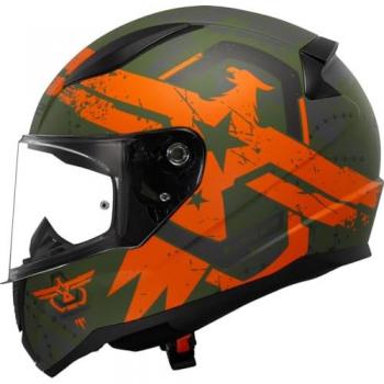 Casque Intégral LS2 FF353 Rapid II Thunderbirds Vert Orange XS