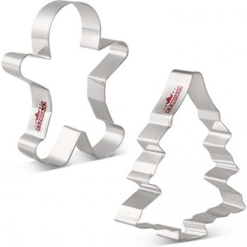 2PC Christmas Cookie Cutter Set
