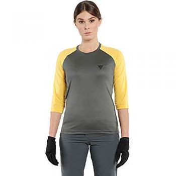 Maillot de vélo Dainese High Gravity Bondi 3/4 Femme Gris Foncé/Jaune M