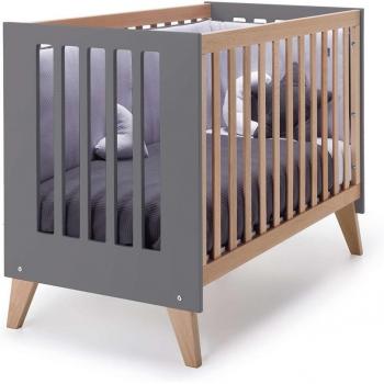 Bébé Alondra Lit-Bureau Gris Noir
