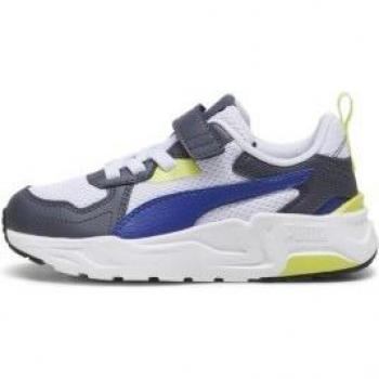Puma Trinity Lite AC+ Athletic Trainers – Lapis Lazuli/White/Galactic Gray/Lime Sheen (UK 13)