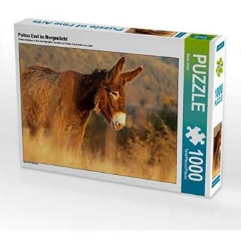 CALVENDO Puzzle Poitou Esel im Morgenlicht von Meike Bölts