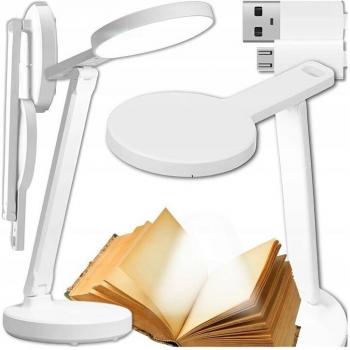 Lampe de bureau LED sans fil, éclairage nocturne 3 tons, USB