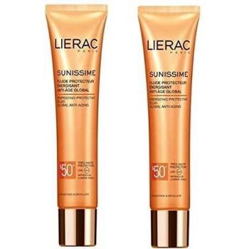 LIERAC SUNISSIME FLUIDO PROTECTOR FACIAL ANTIEDAD GLOBAL SPF 50+ 2 X 40 ML