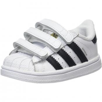 Adidas Originals Originals Originals Originals Originals Originals Zapatilla Superstar Original con Cierre de Velcro Blanco/Negro para Niña