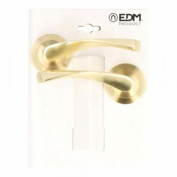 Juego de Manillas EDM 86031 707 Latón Dorado 65x120mm