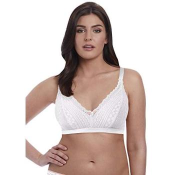 Freya Daisy Lace Bralette – Large, White Nylon