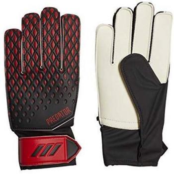 Kids' Adidas PRED GL TRN J Soccer Gloves – Black & Red, Size 7