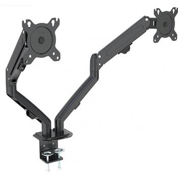GC08 – Support de moniteur à double bras pour écrans LCD de 13 à 27 pouces, réglable