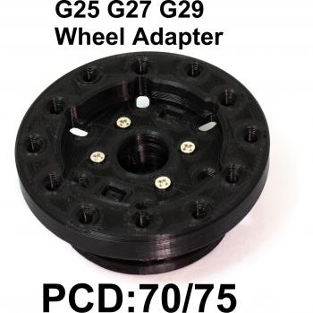 Logitech G923 Sim Racing Wheel Adapter PCD 70/75